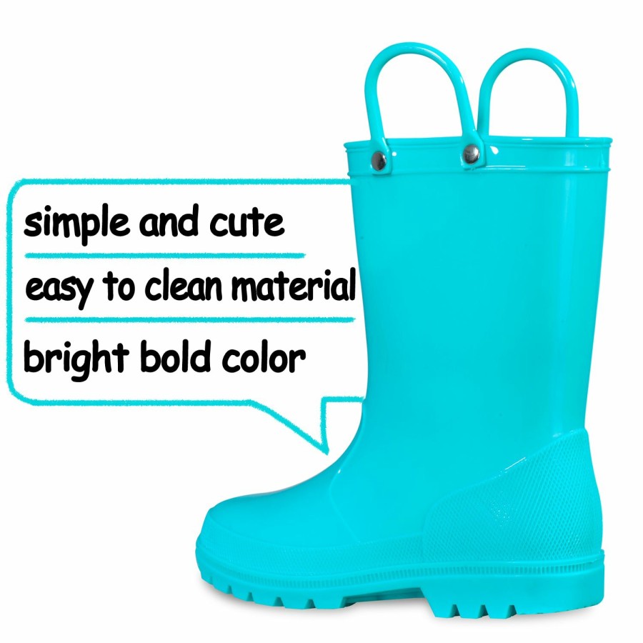 Kids my soft | Pvc Turquoise Waterproof Rubber Rain Boots