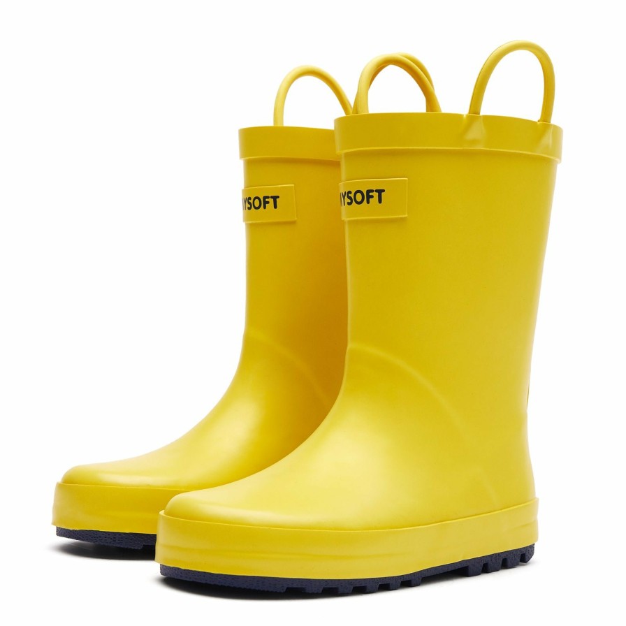 Kids my soft | Solid Color Waterproof Rubber Rain Boots