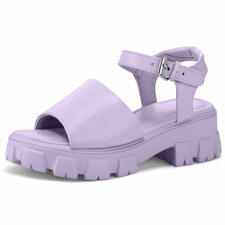 Women my soft Platform Sandals | Purple Flange Platform Sandals