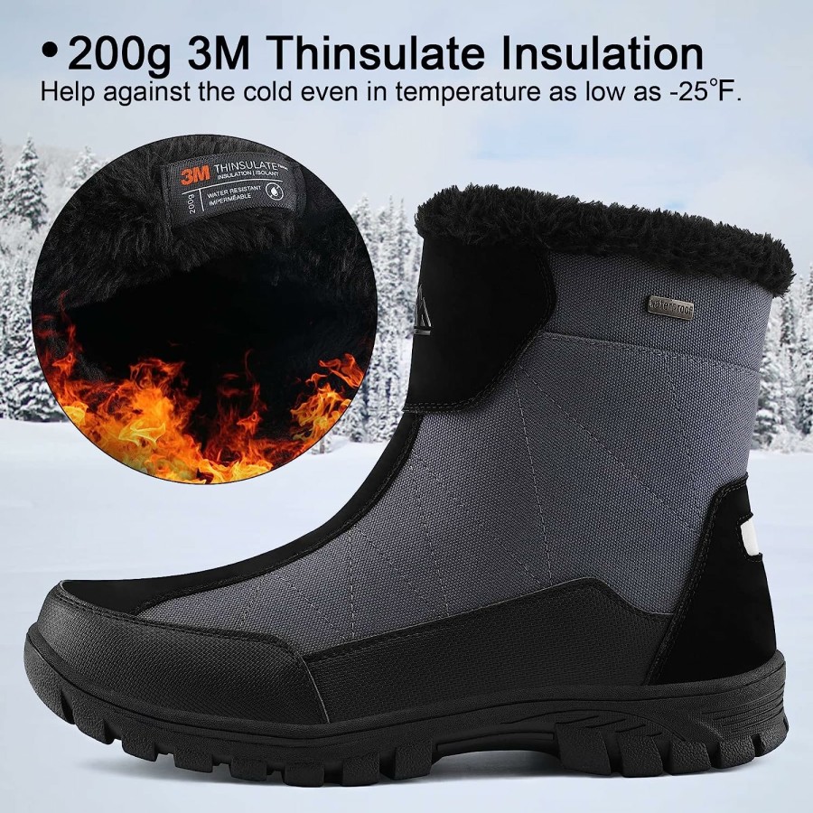 Men my soft | Waterproof Winter Boots With Reflective Tape