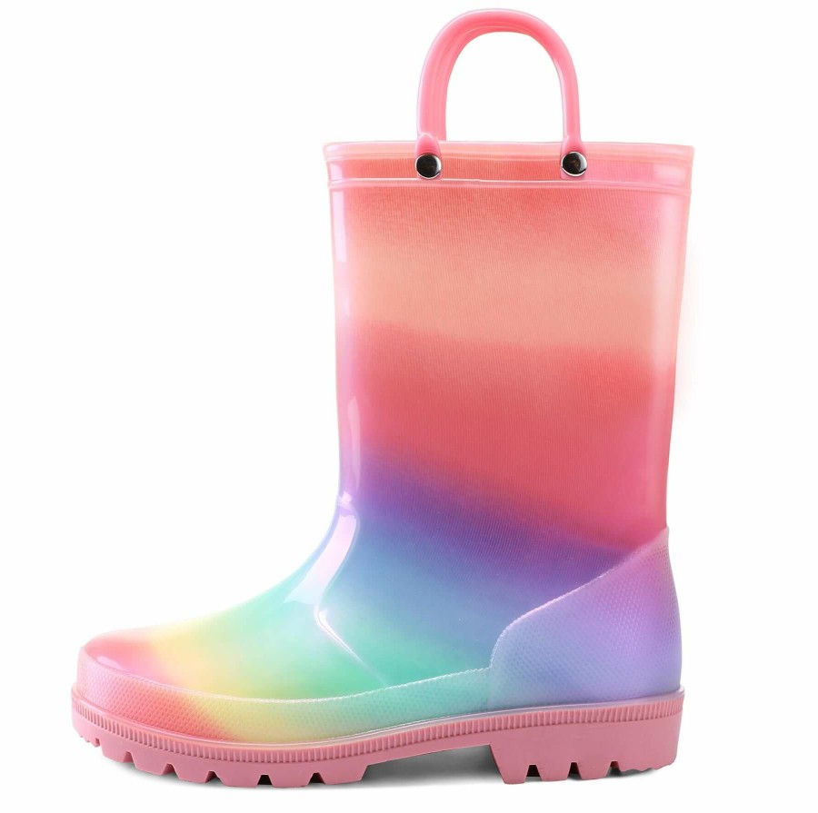 Kids my soft Rainbow-Themed | Dazzle Printed Kids Rain Boots