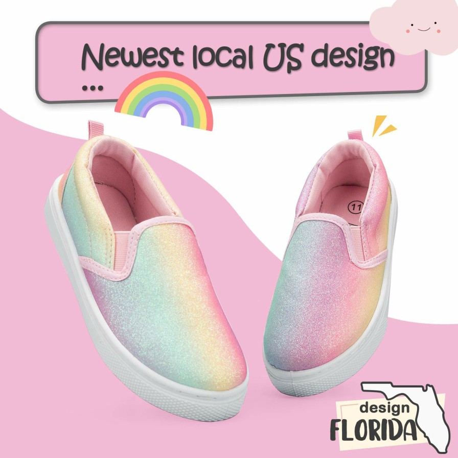 Kids my soft | Gradient Glitter Slip-On Espadrilles