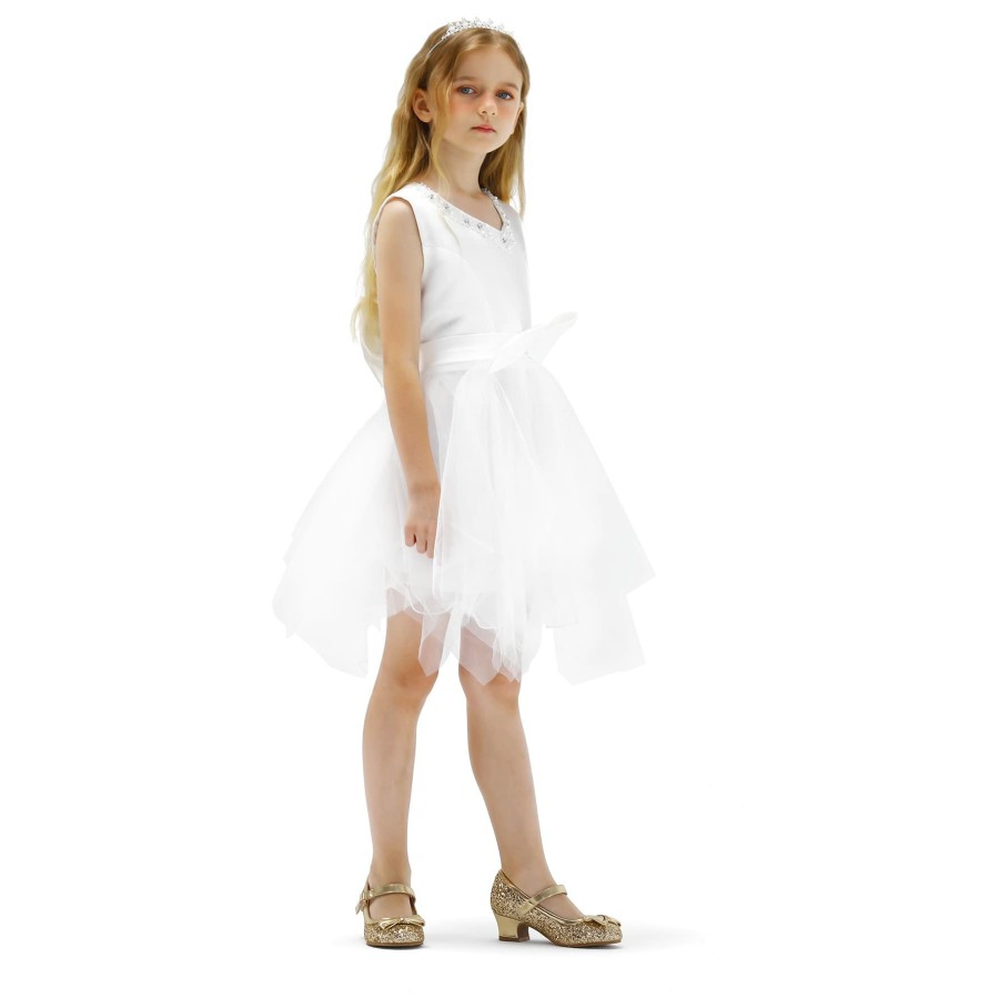 Kids my soft | Kids Dress Shoes-Low Heel Sequined Mary Jane Flats