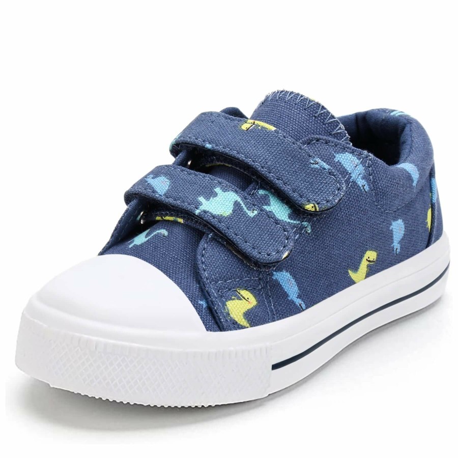 Kids my soft | Dinosaur Print Double Velcro Non-Slip Sneakers