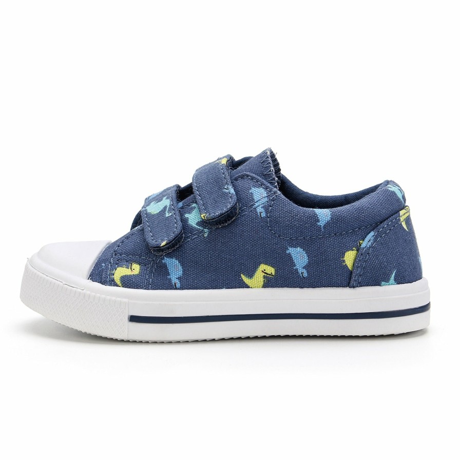 Kids my soft | Dinosaur Print Double Velcro Non-Slip Sneakers