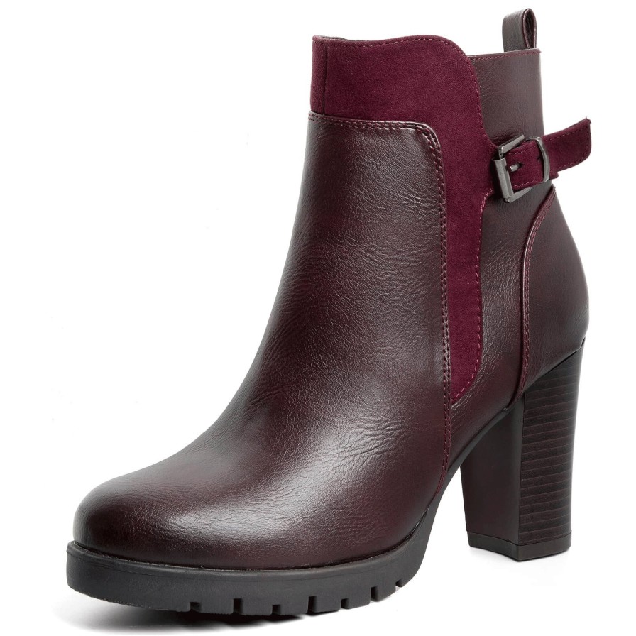 Women my soft Heeled Boots | Fashion Simple Chunky Heel Ankle Boots