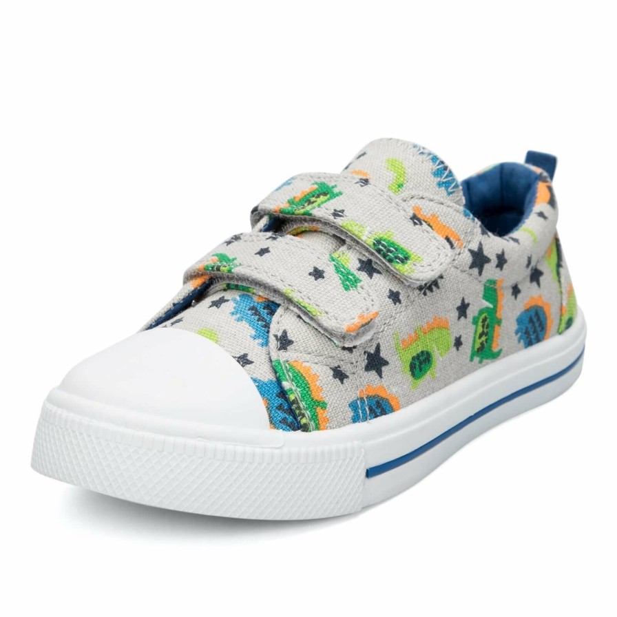 Kids my soft | Cartoon Dinosaur Non-Slip Canvas Sneakers