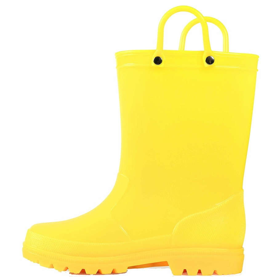 Kids my soft | Solid Color Non-Slip Rain Boots With Handle