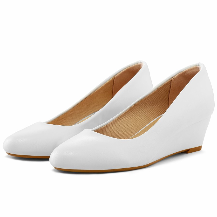 Women my soft Dress Heels | Wedge Flat Closed-Toe Dress Shoes