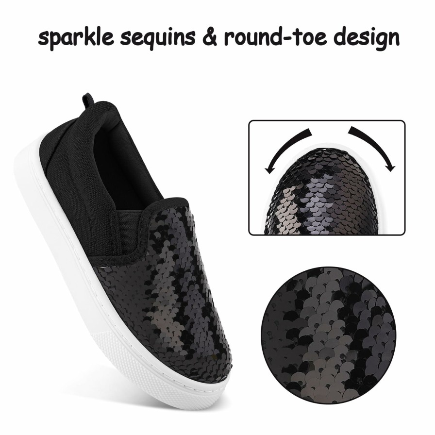 Kids my soft | Sparkle Sequins Canvas Walking Shoes