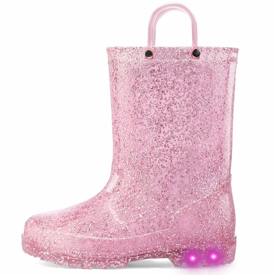 Kids my soft | Glitter Easy-On Handle Kids Rain Boots