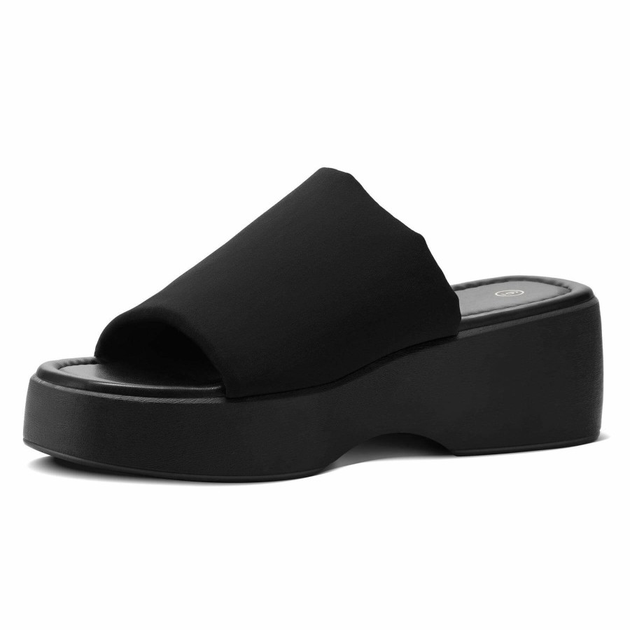 Women my soft | Slip On Platform Slide Sandals