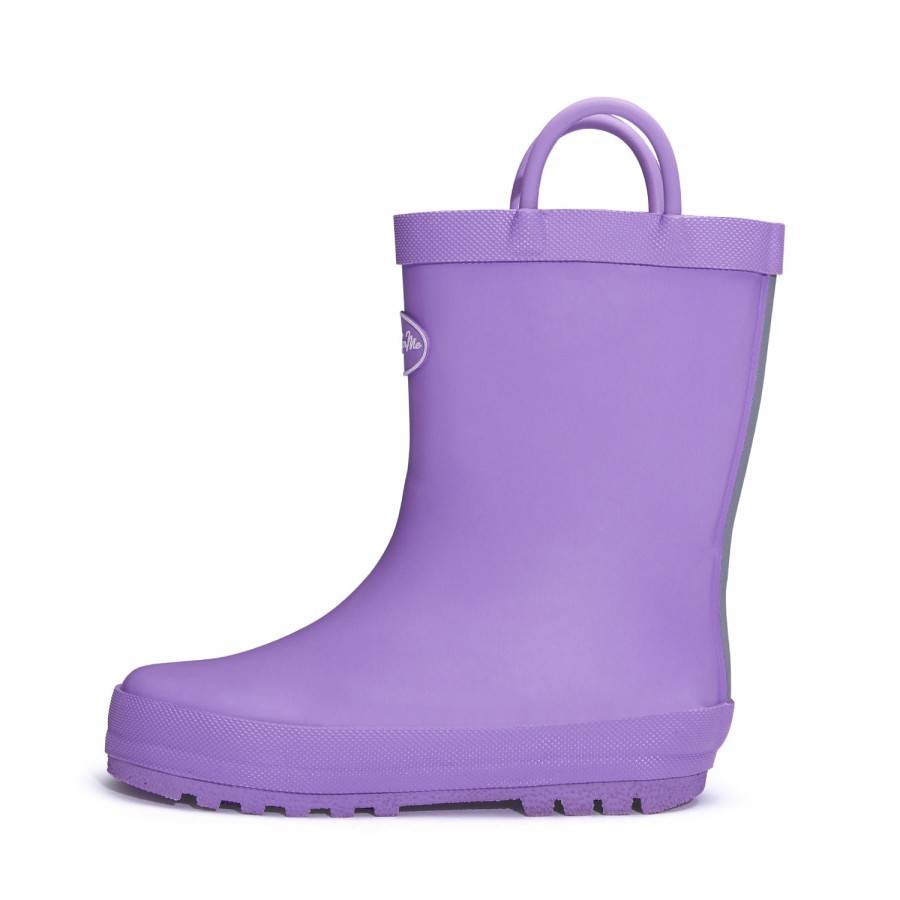 Kids my soft | Solid Matte Easy-On Handle Rain Boots