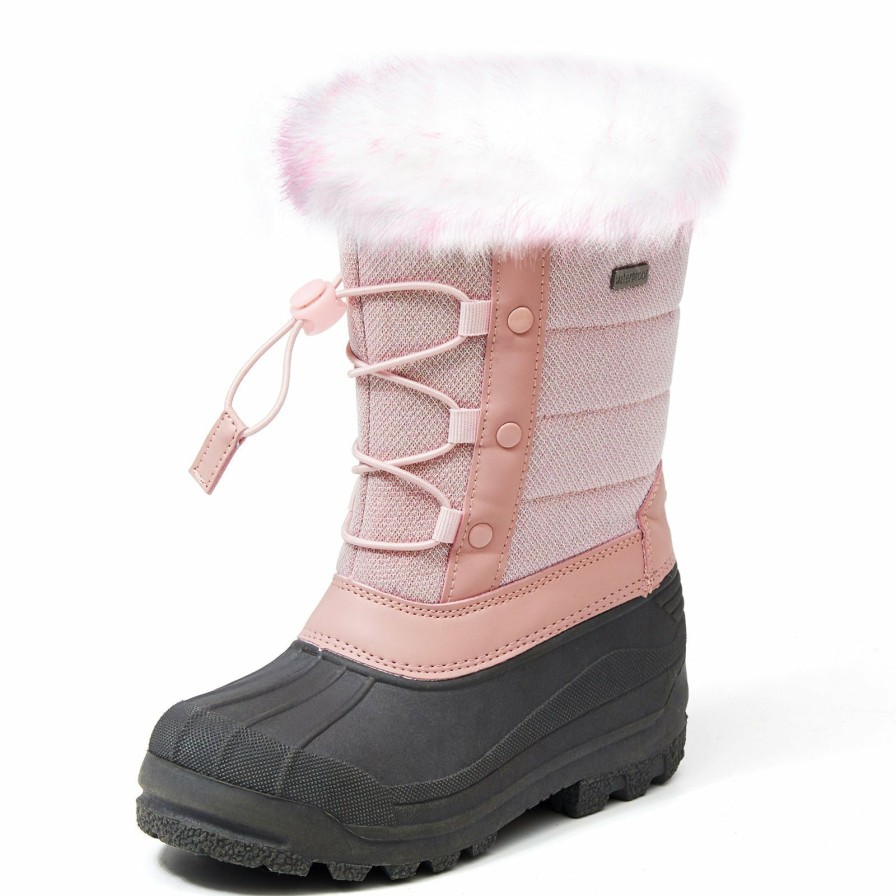 Kids my soft | Purple/Pink Fur Lined Non-Slip Waterproof Snow Boots