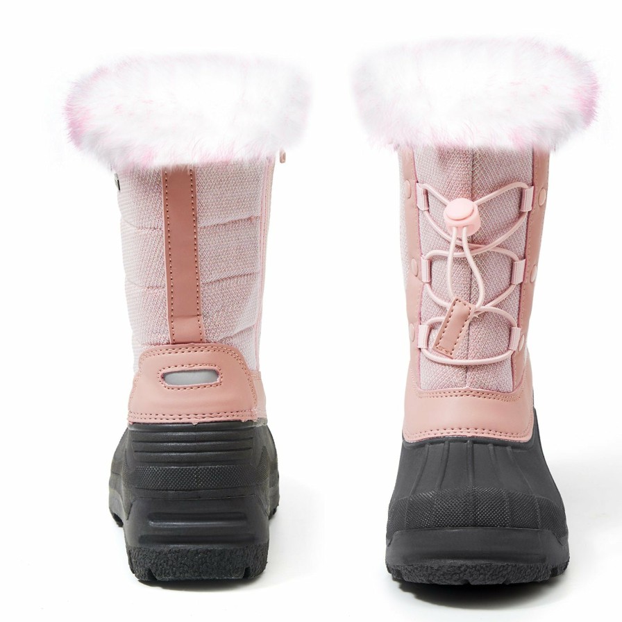 Kids my soft | Purple/Pink Fur Lined Non-Slip Waterproof Snow Boots