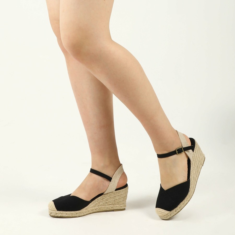 Women my soft Wedge Sandals | Comfort Closed Toe Espadrilles Wedge Sandals