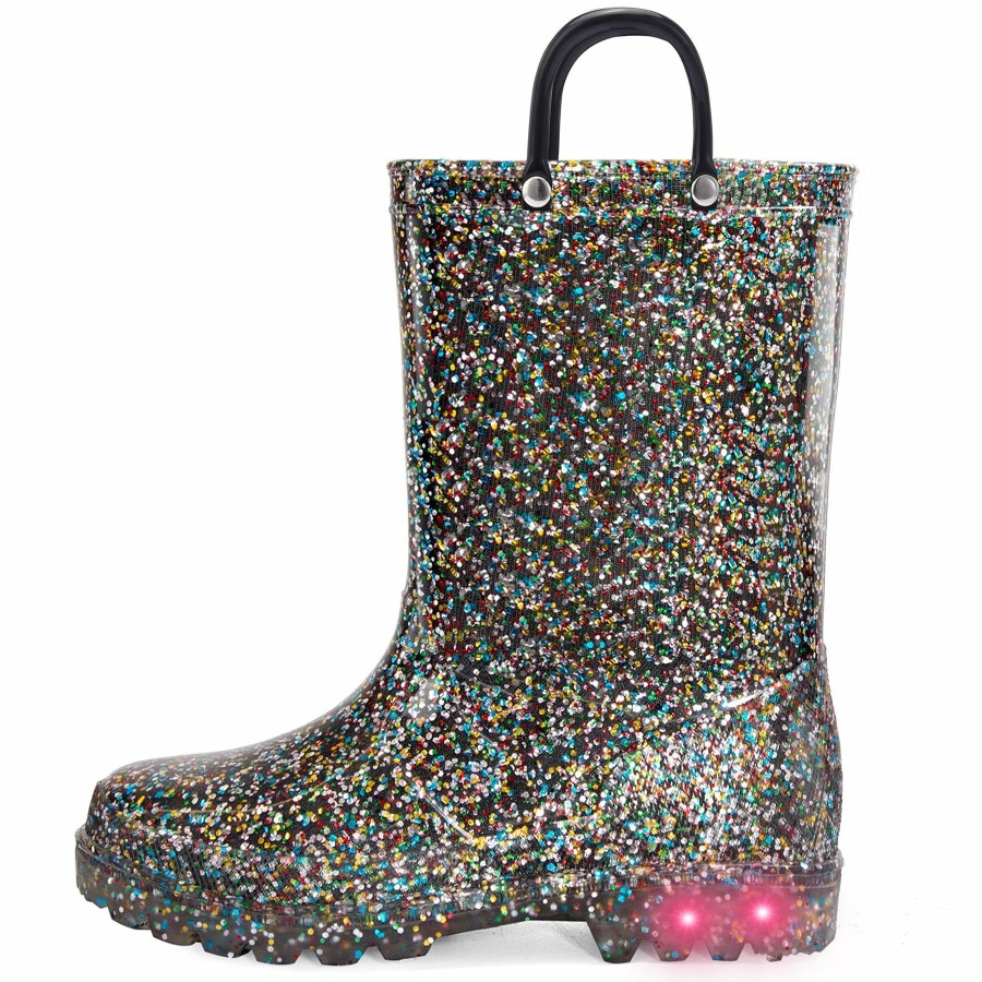 Kids my soft | Glitter Easy-On Handle Kids Rain Boots