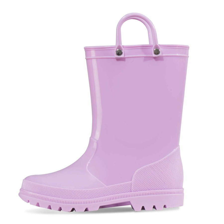 Kids my soft | Solid Color Non-Slip Rain Boots With Handle