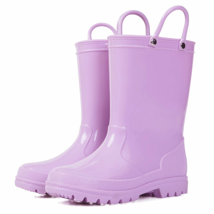 Kids my soft | Solid Color Non-Slip Rain Boots With Handle