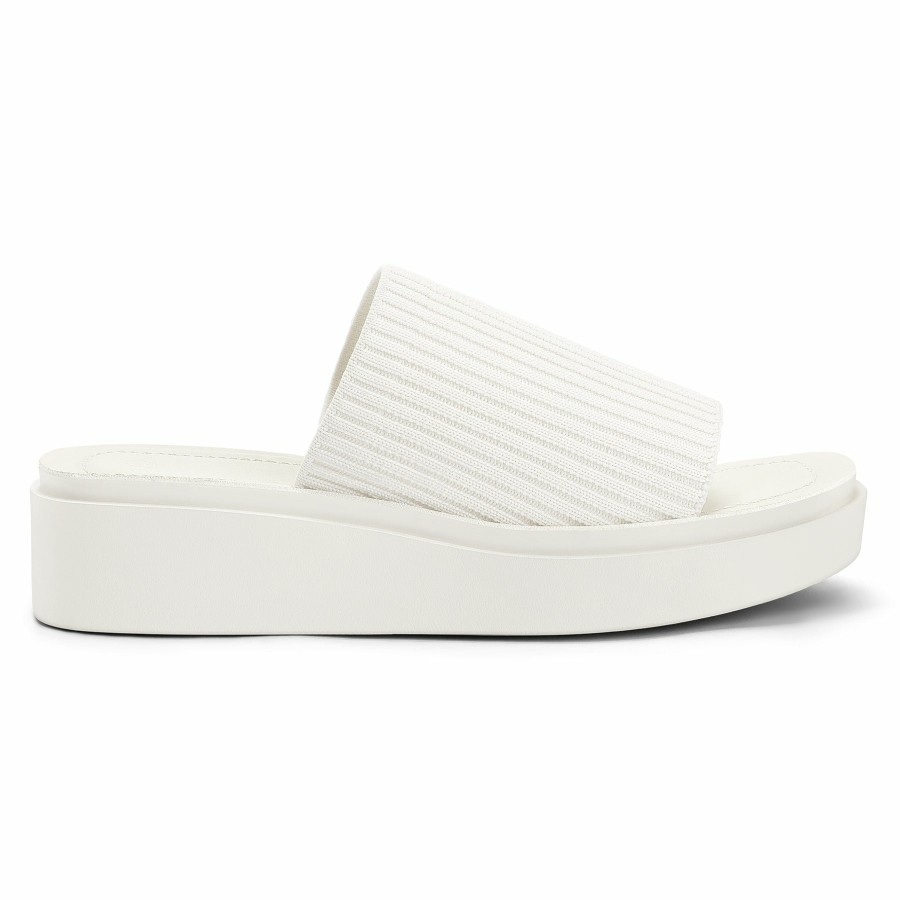 Women my soft | Knitted Slip On Platform Sandals