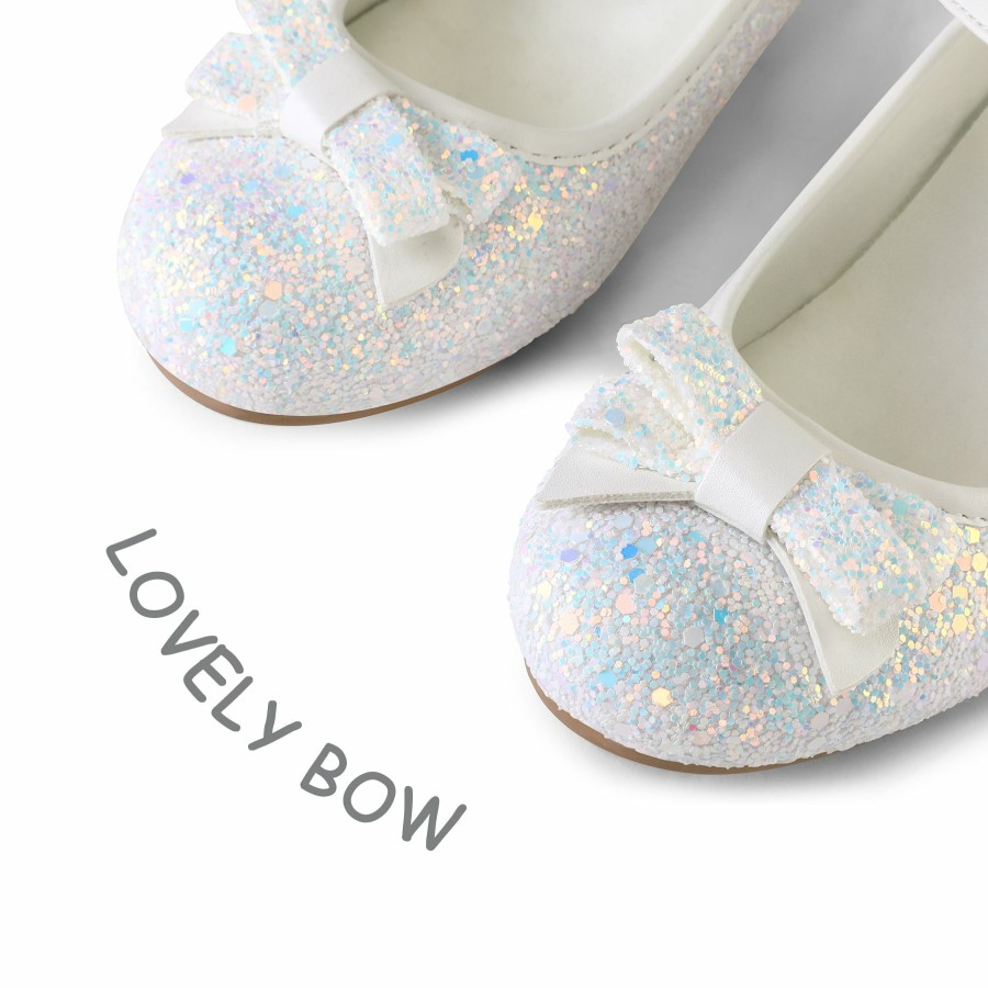 Kids my soft | Kids Dress Shoes-Low Heel Round Toe Bow Lace-Up Mary Janes